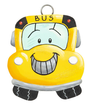 the round top collection back to school bus charm