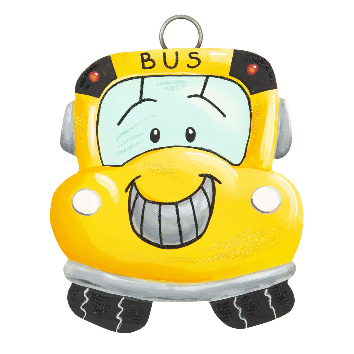 the round top collection back to school bus charm