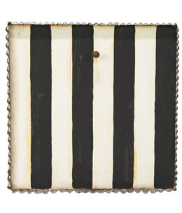 the round top collection black & white stripe gallery display board