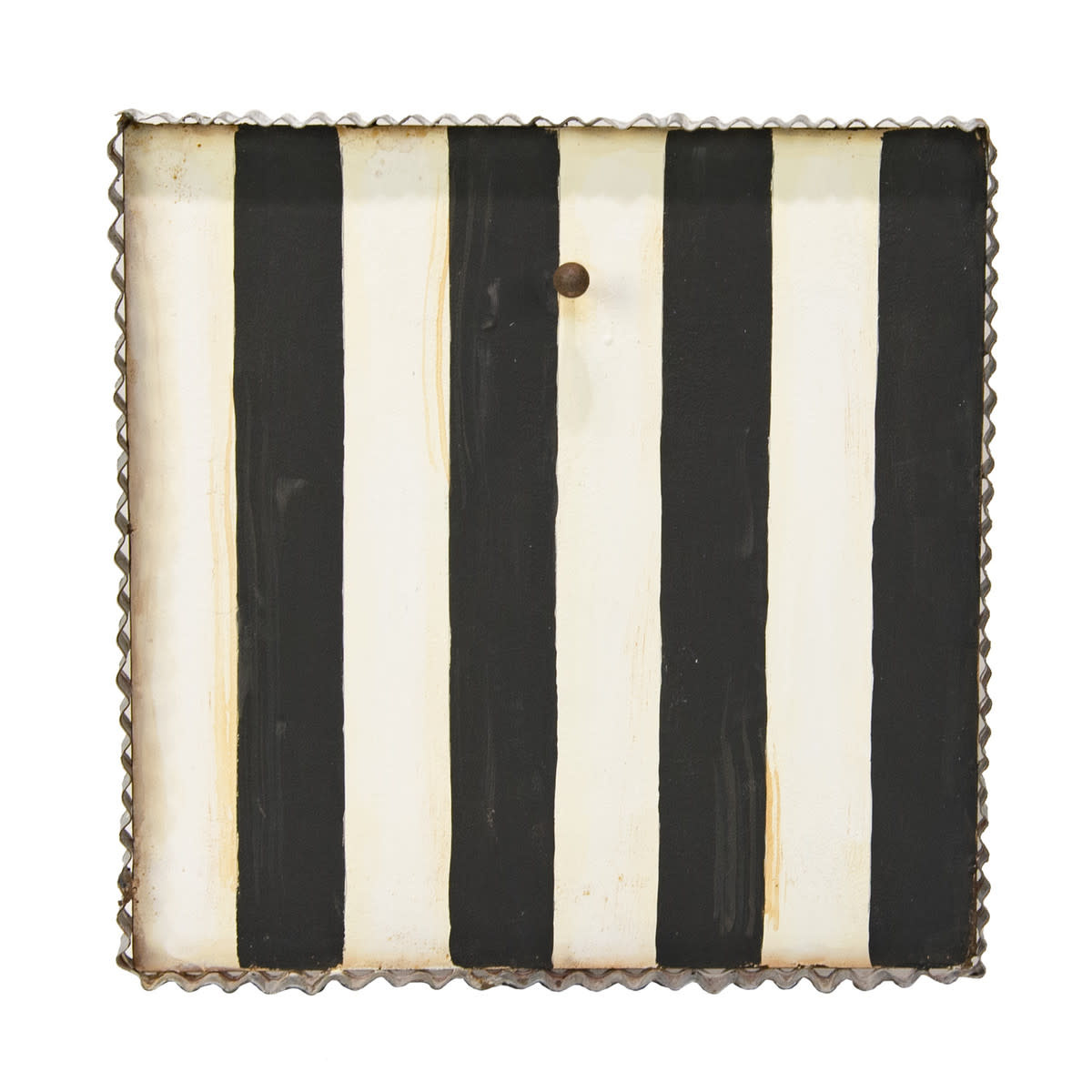 the round top collection black & white stripe gallery display board