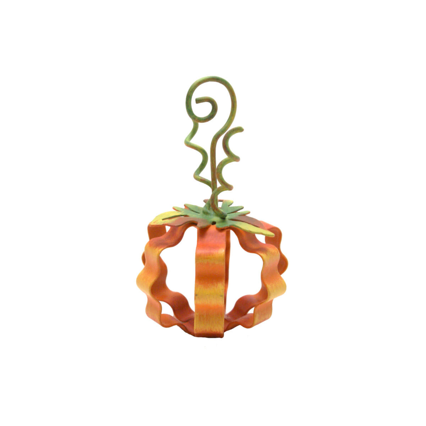 the round top collection orange ribbon pumpkin ornament
