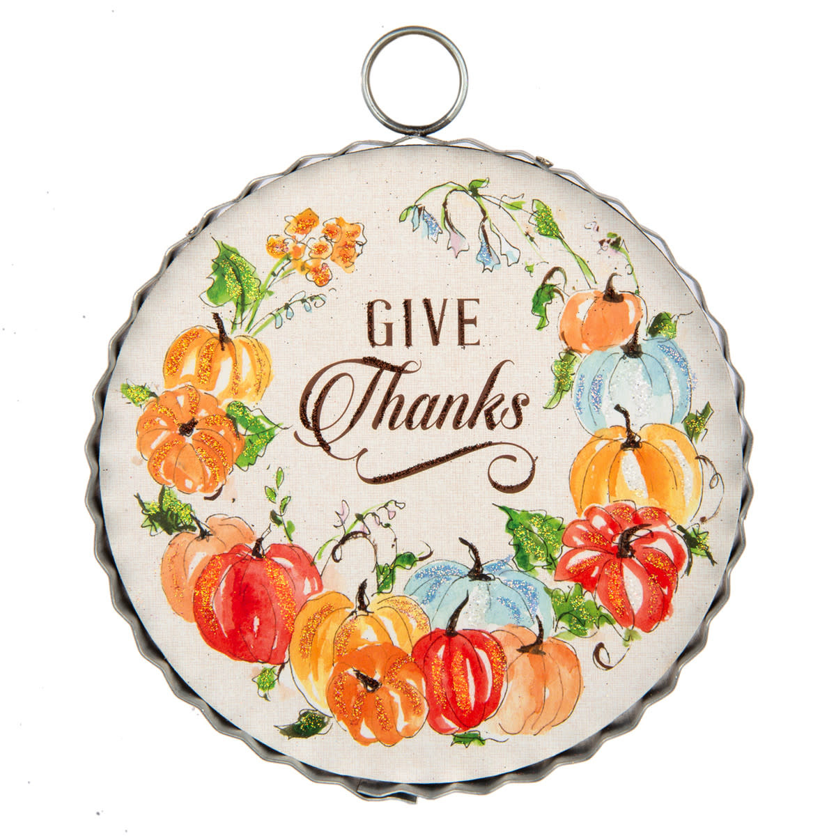 the round top collection give thanks charm