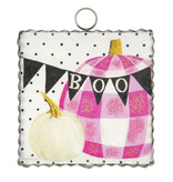 the round top collection boo banner pumpkin charm