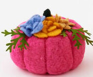 available at m. lynne designs large felt pumpkin