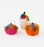 available at m. lynne designs large felt pumpkin