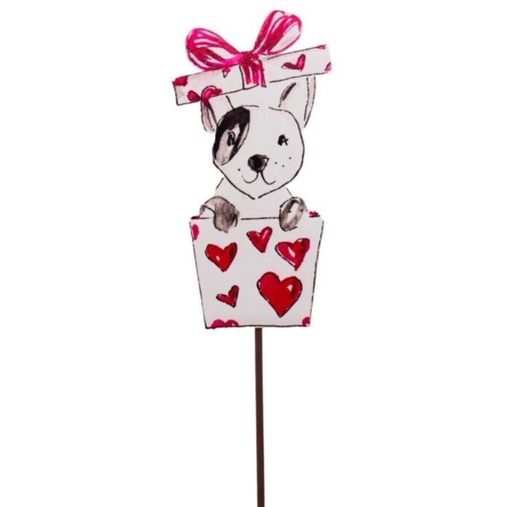 the round top collection pup gift stake