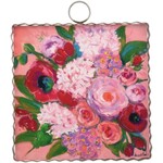 the round top collection pink flower explosion charm