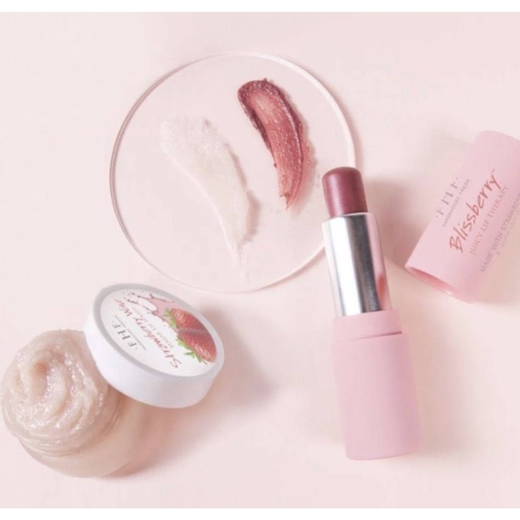 farmhouse fresh strawberry wine lip kit