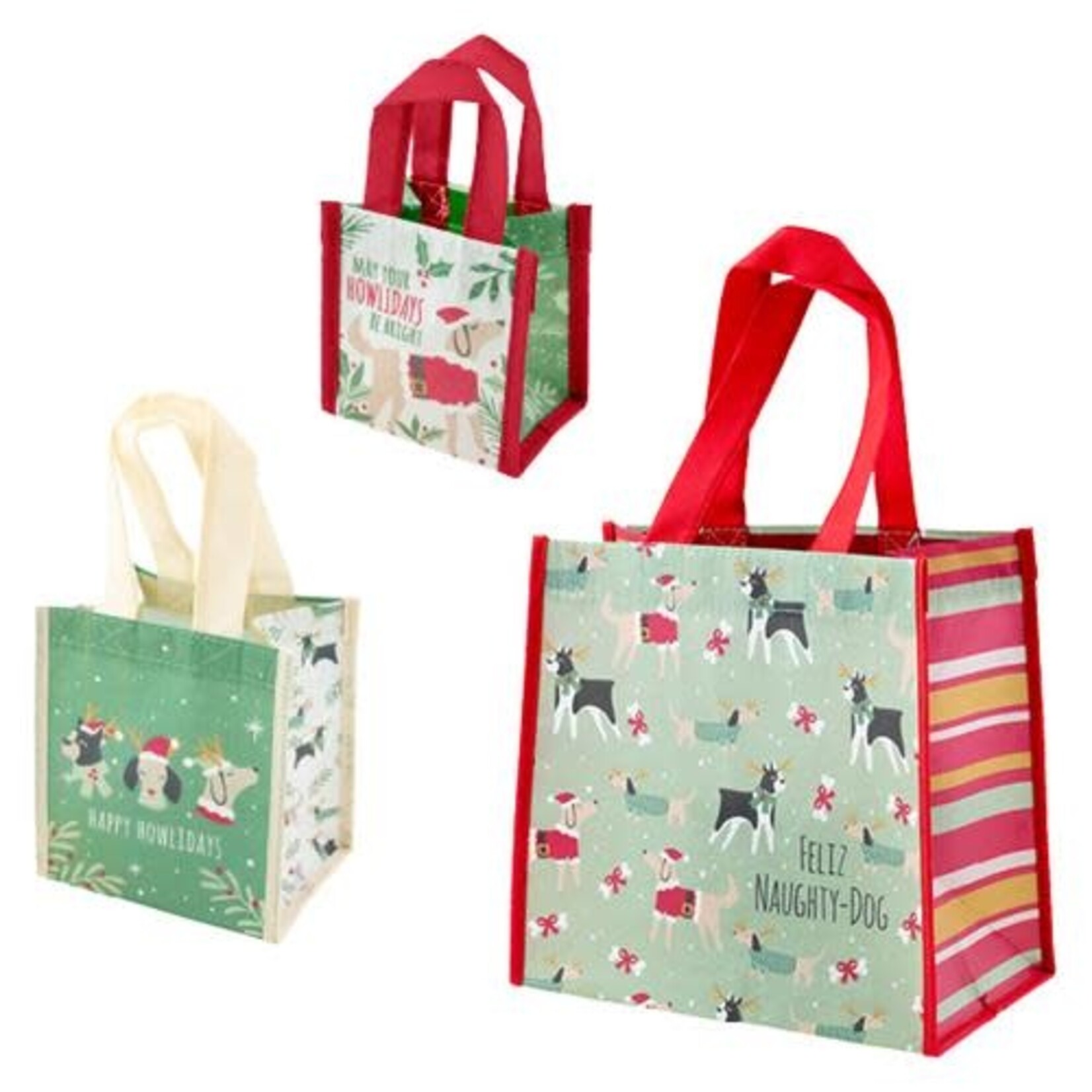 m. lynne designs holidaay dog gift bag