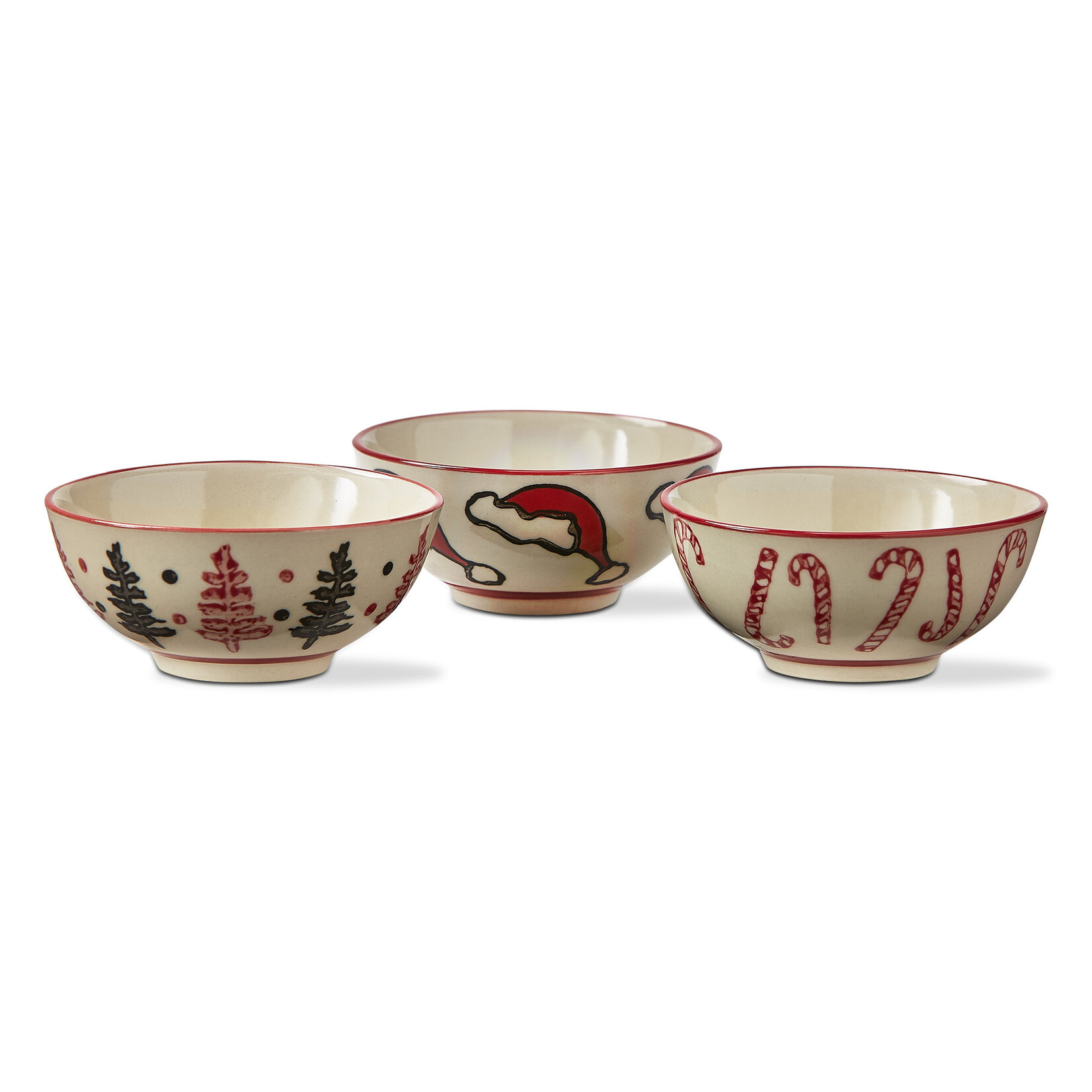 m. lynne designs dancing santa dip bowl