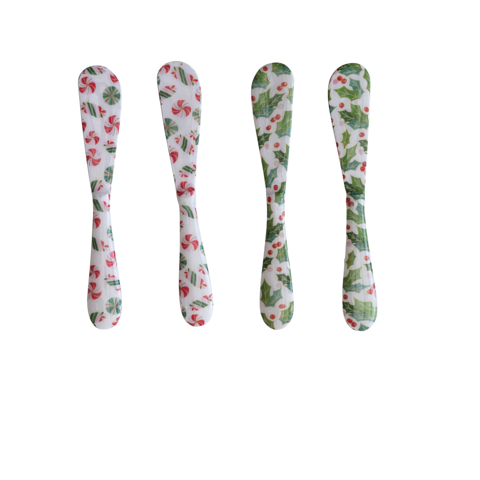 m. lynne designs christmas enameled canape spreader