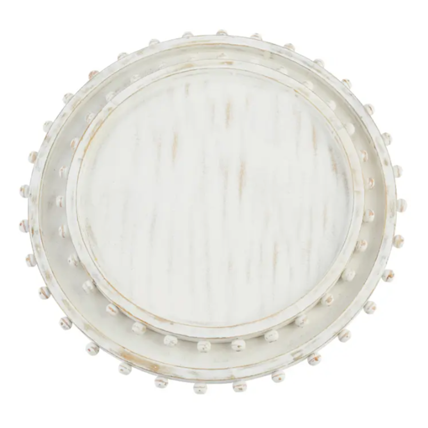 m. lynne designs beaded wood tray