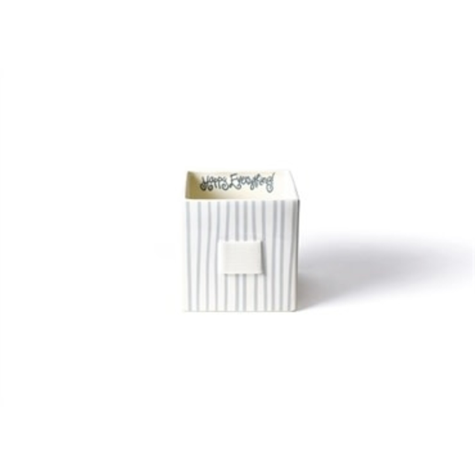 happy everything stone stripe medium mini nesting cube
