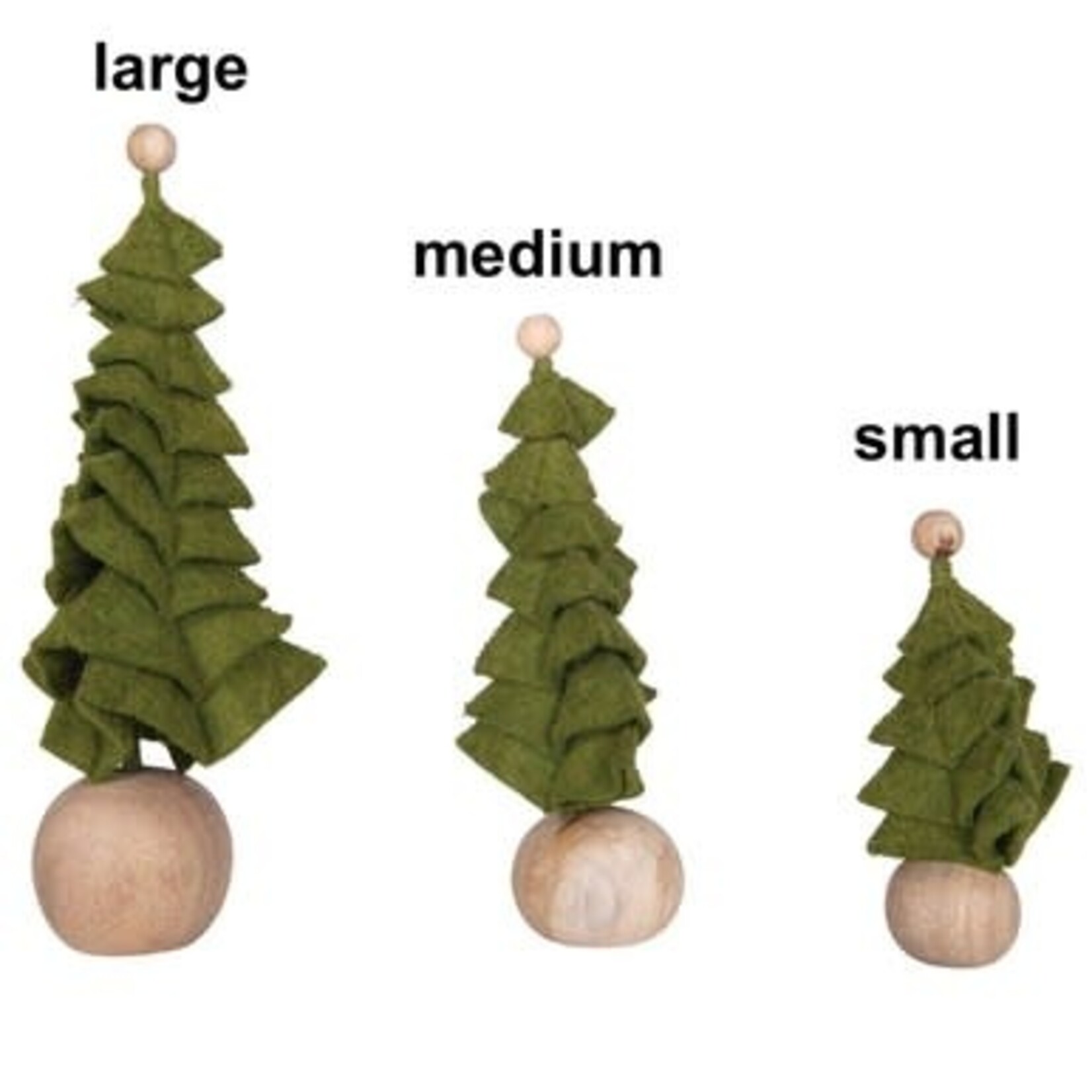 m. lynne designs felt tree on wood base