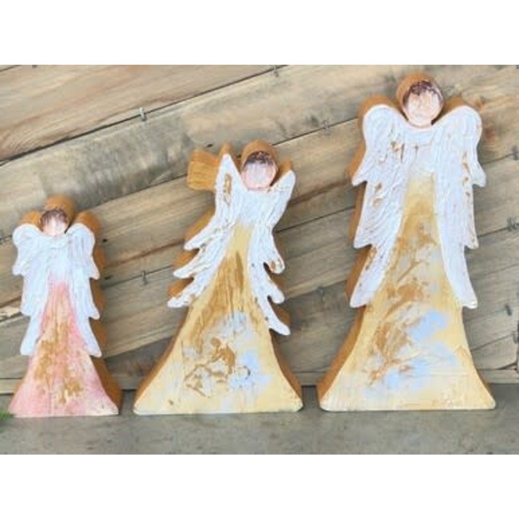 m. lynne designs painted angel block