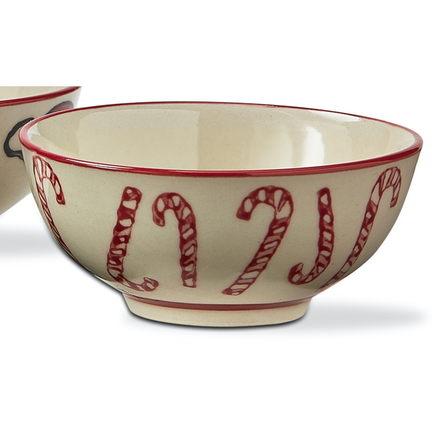 m. lynne designs dancing santa dip bowl