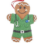 m. lynne designs gingerbread first responder ornament