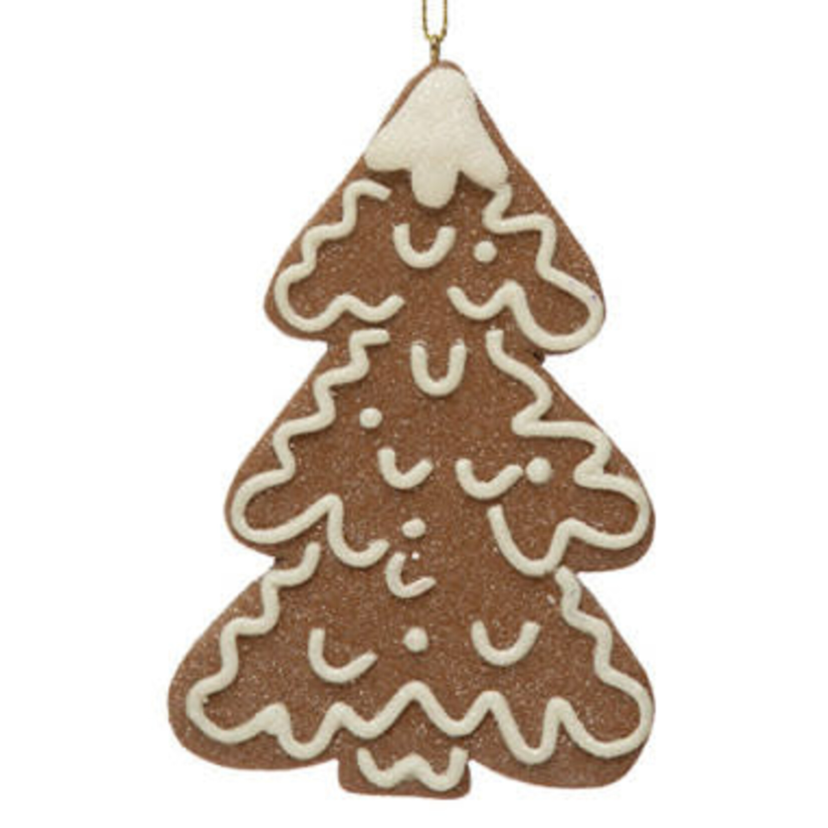 m. lynne designs gingerbreaad ornament with white icing