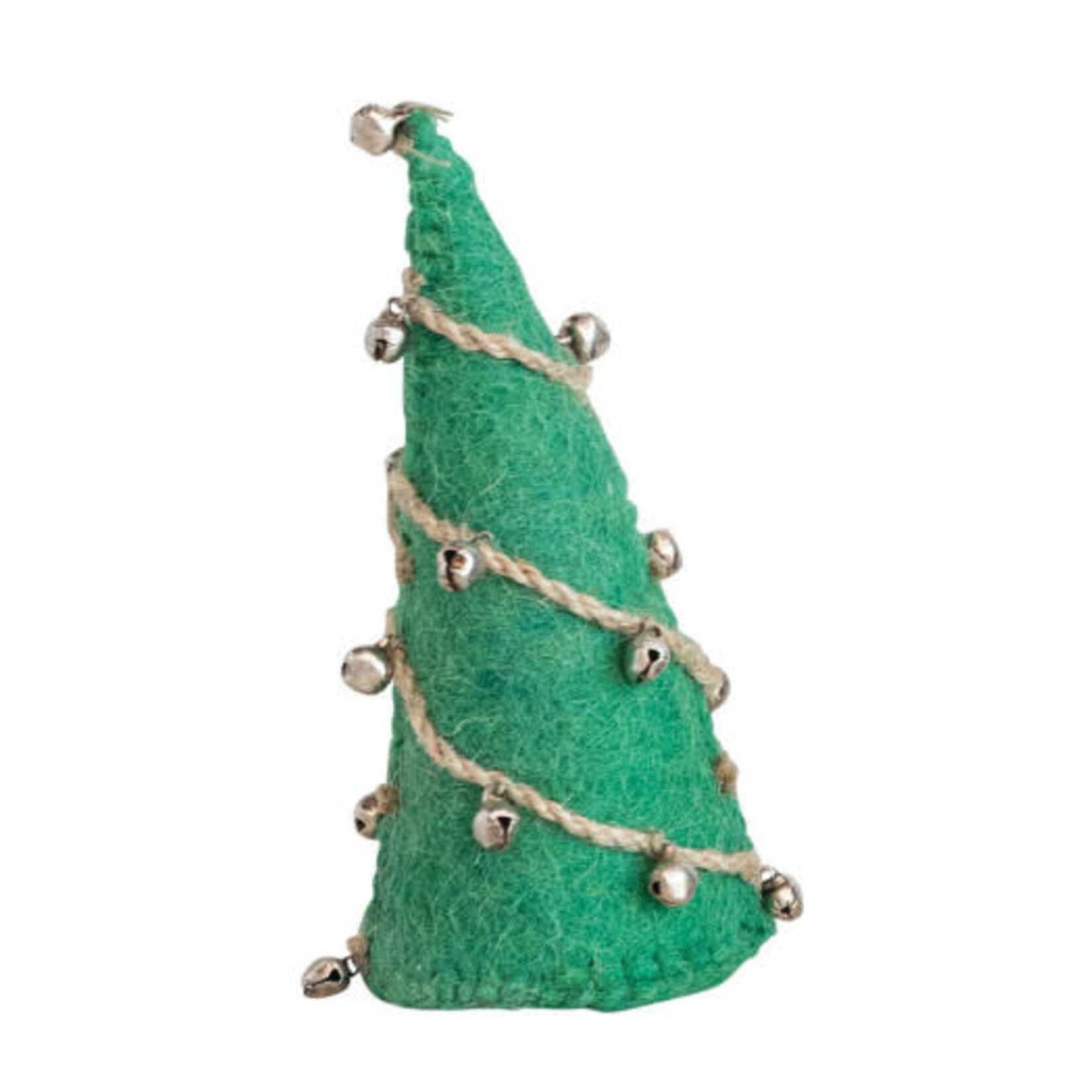 m. lynne designs felt tree with jute & bells