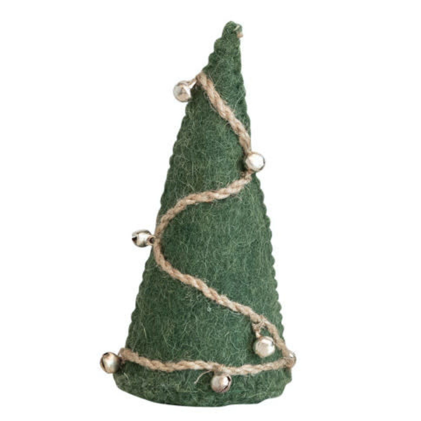 m. lynne designs felt tree with jute & bells