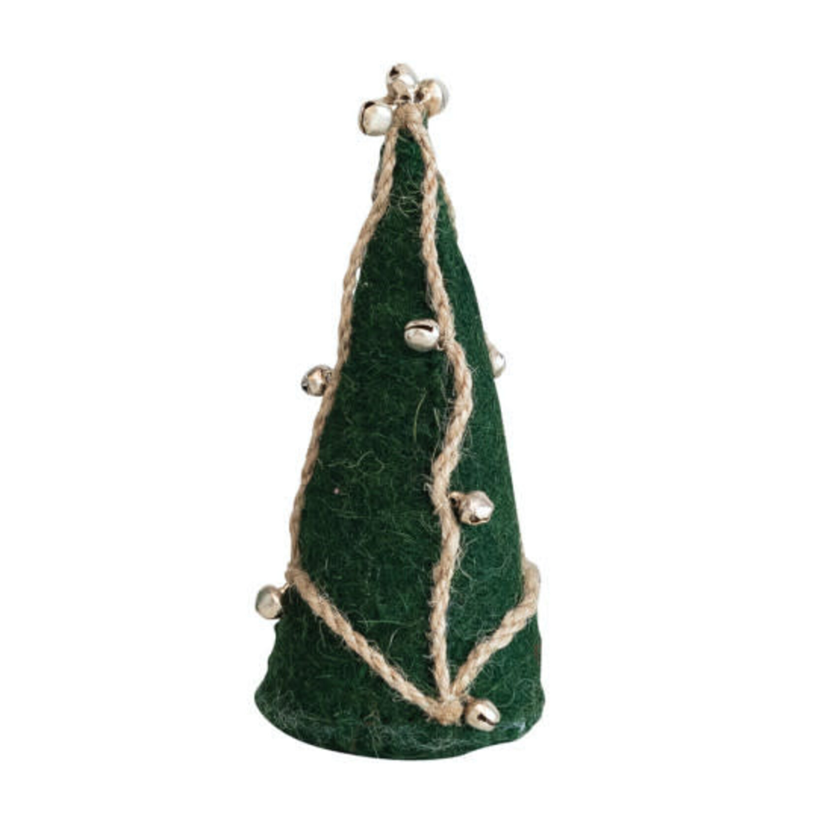 m. lynne designs felt tree with jute & bells