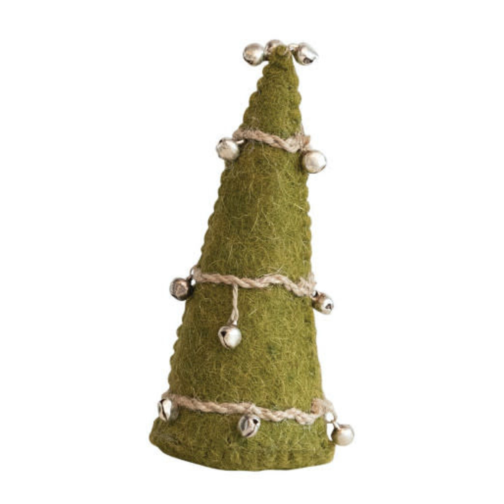 m. lynne designs felt tree with jute & bells
