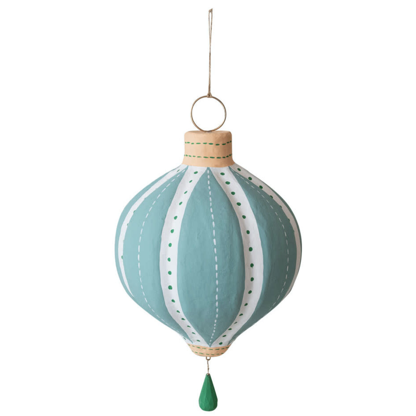 m. lynne designs medium paper mache ornament