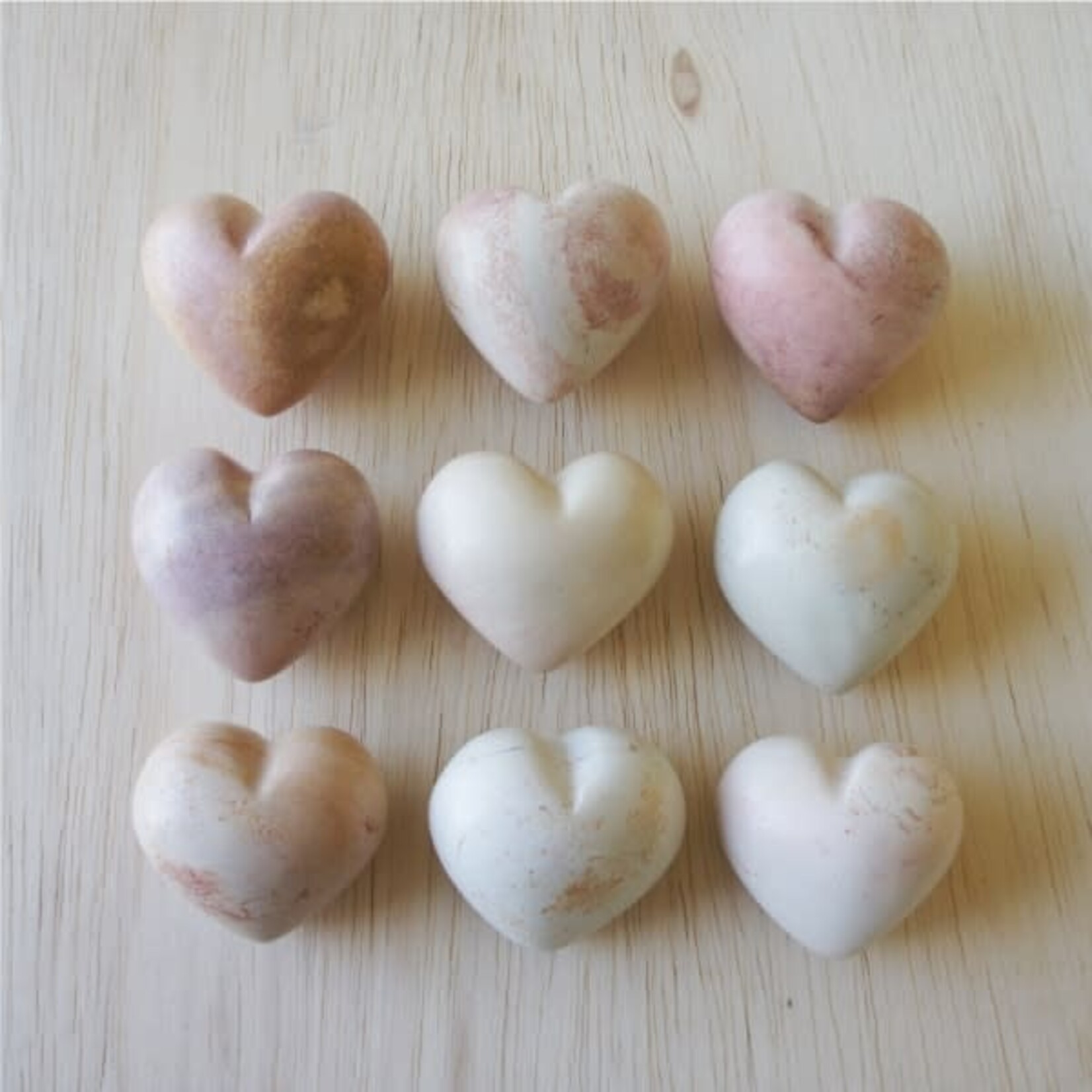 m. lynne designs natural color heart