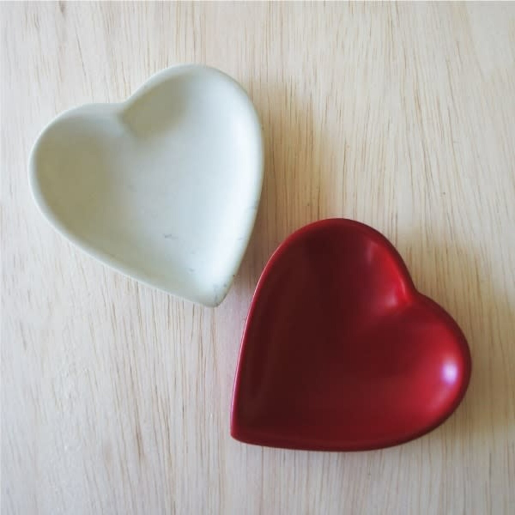 m. lynne designs red heart dish