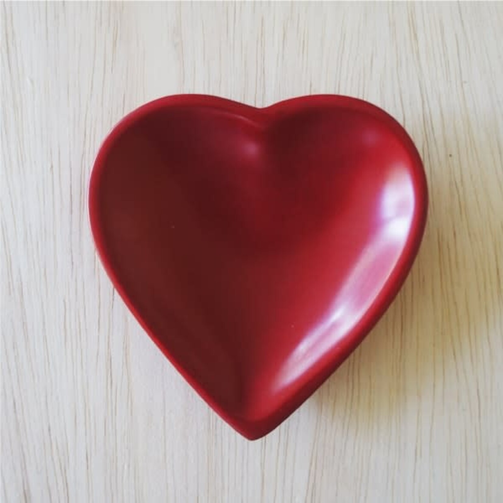 m. lynne designs red heart dish