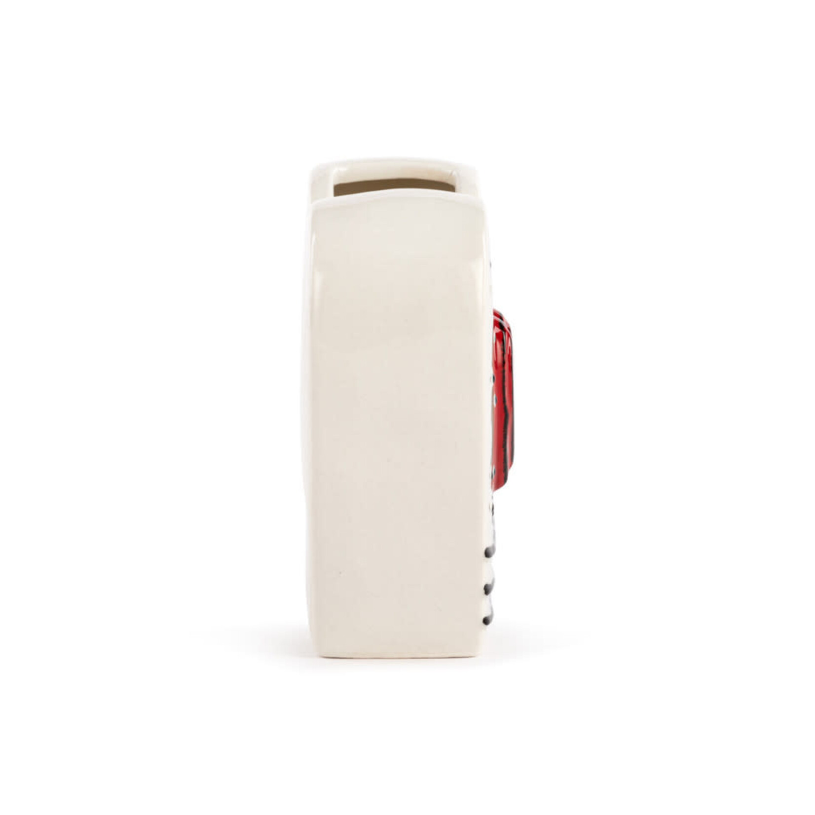 m. lynne designs dots and stripes heart shaped vase