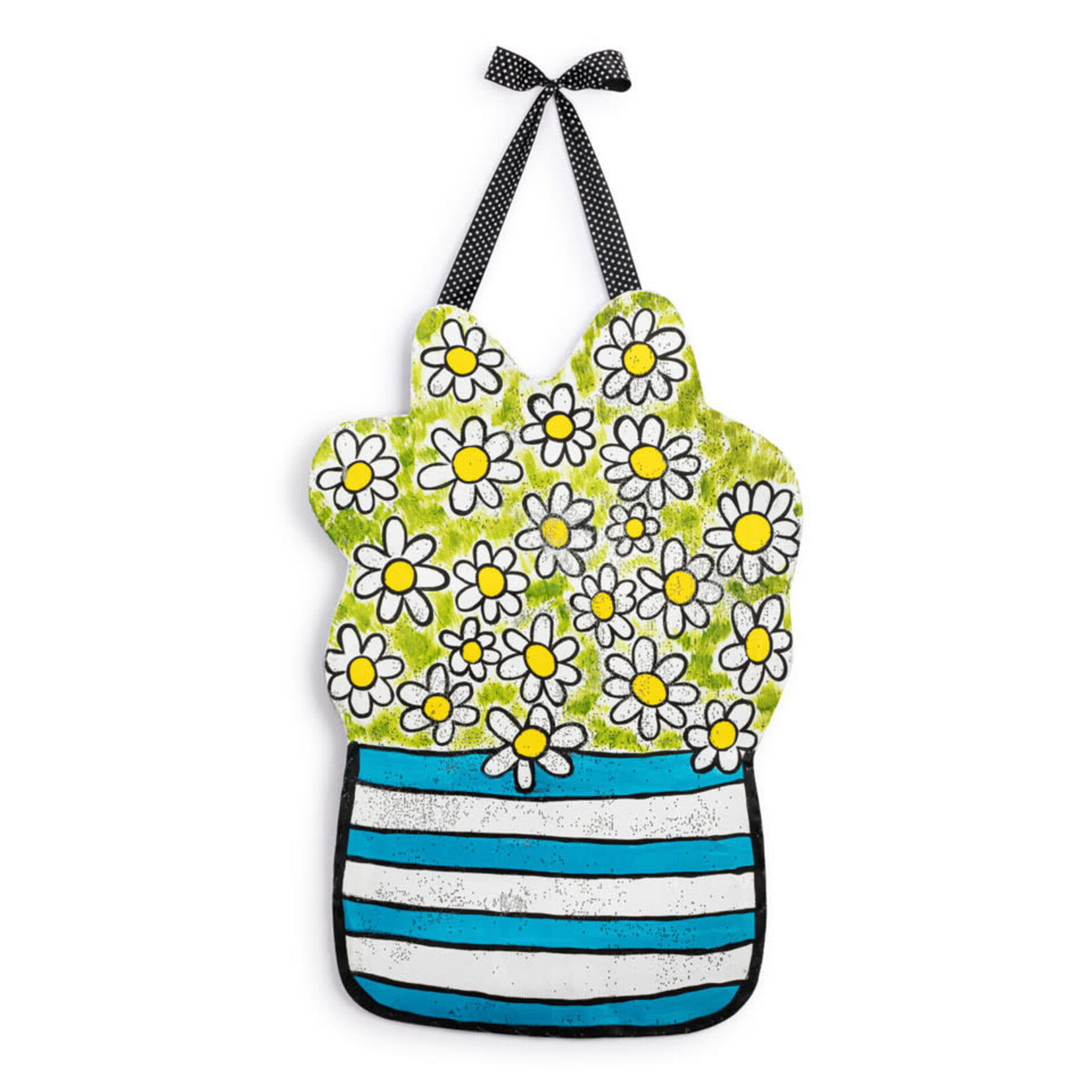 m. lynne designs reversible daisies and shamrock door hanger