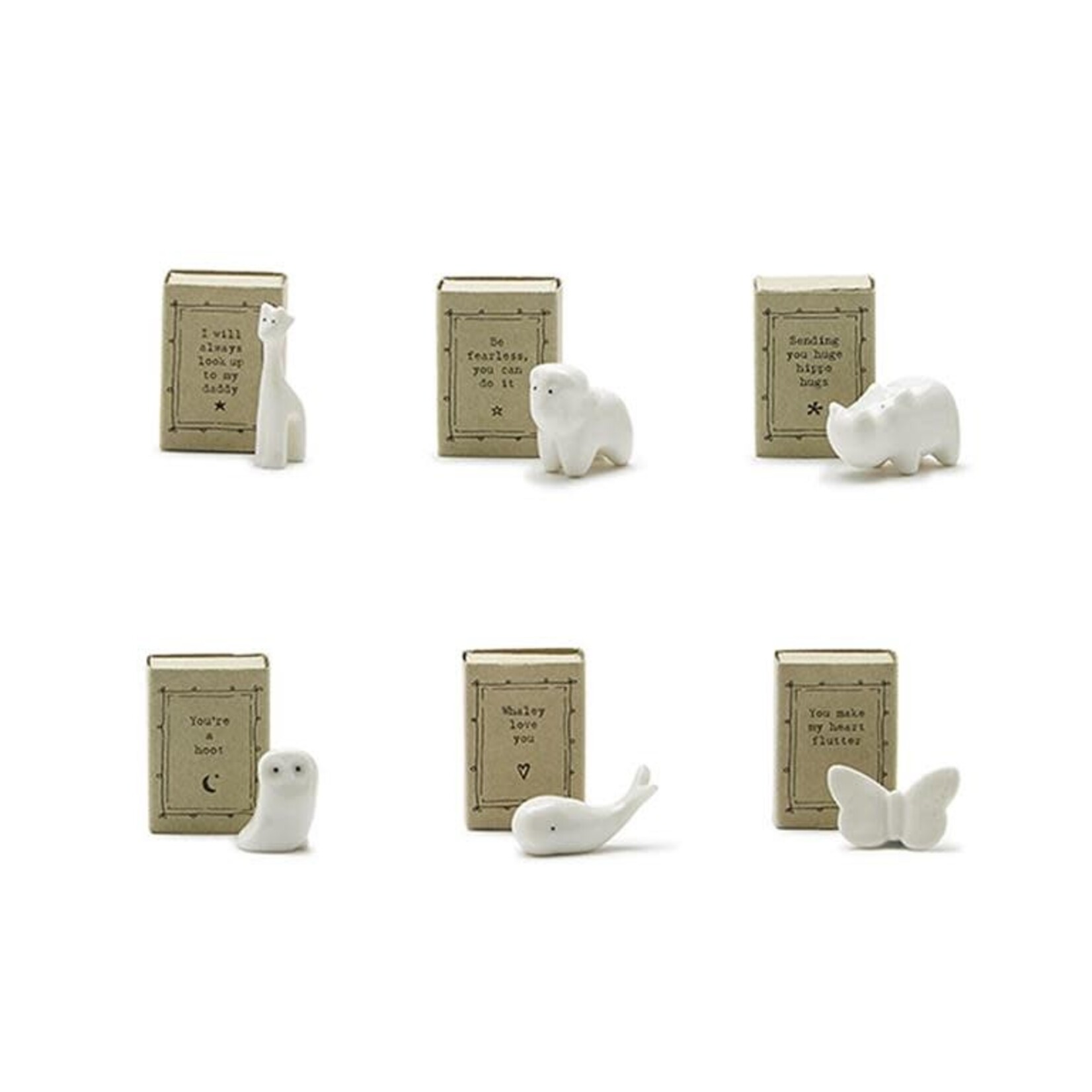 m. lynne designs ceramic trinket with animal and quote