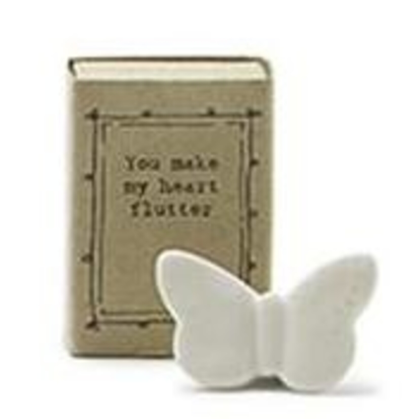 m. lynne designs ceramic trinket with animal and quote