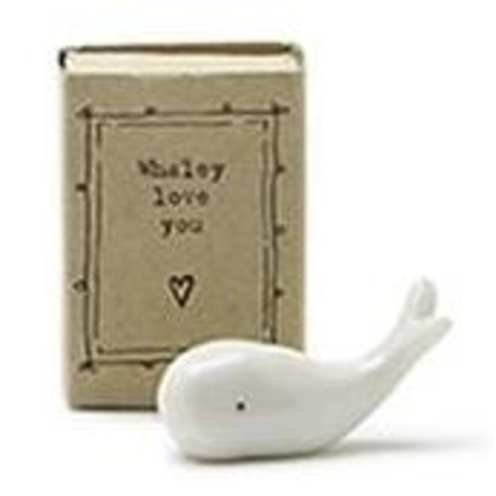m. lynne designs ceramic trinket with animal and quote