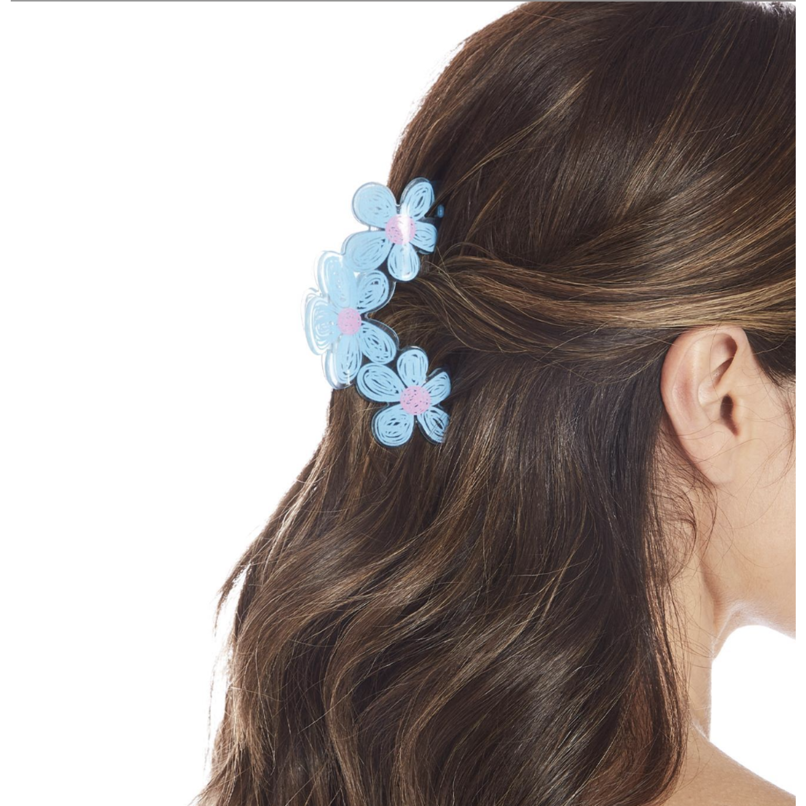 m. lynne designs flower claw clip