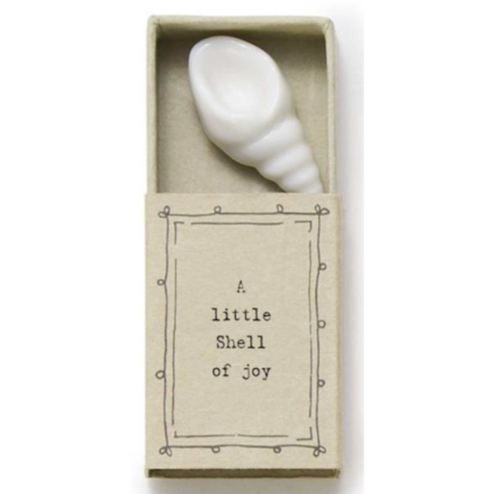 m. lynne designs shell trinket dish with matchbox