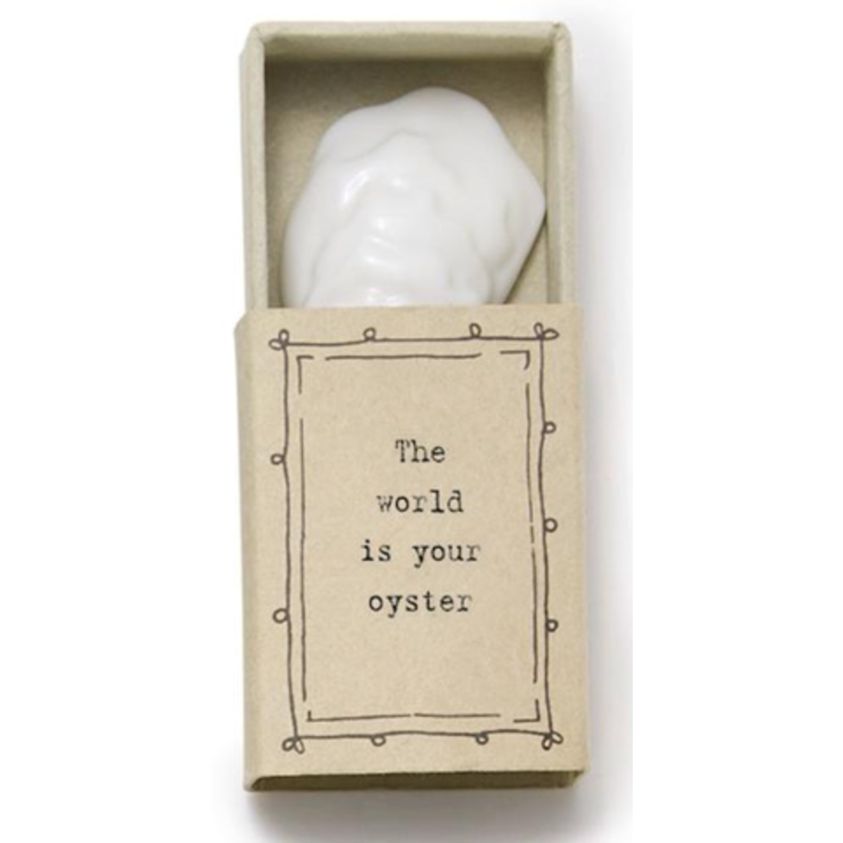 m. lynne designs shell trinket dish with matchbox
