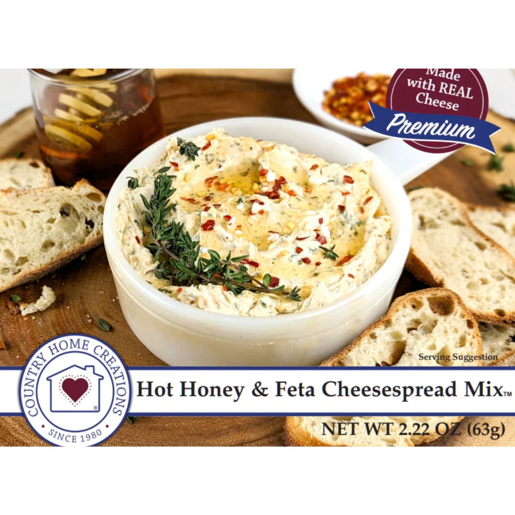 m. lynne designs hot honey & feta cheesespread dip mix