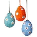 m. lynne designs polka dot paper mache egg ornament
