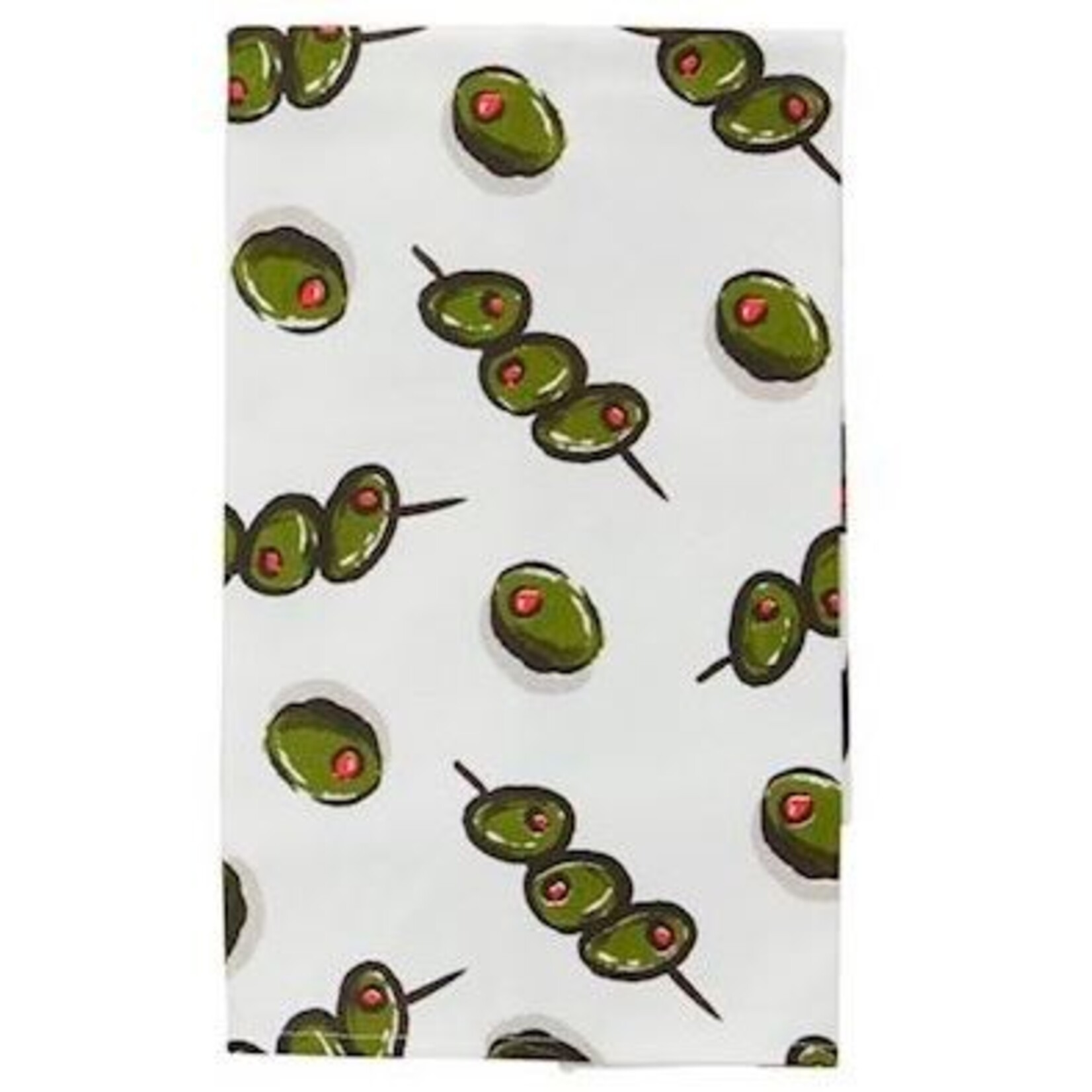 mud pie bar olives tea towel