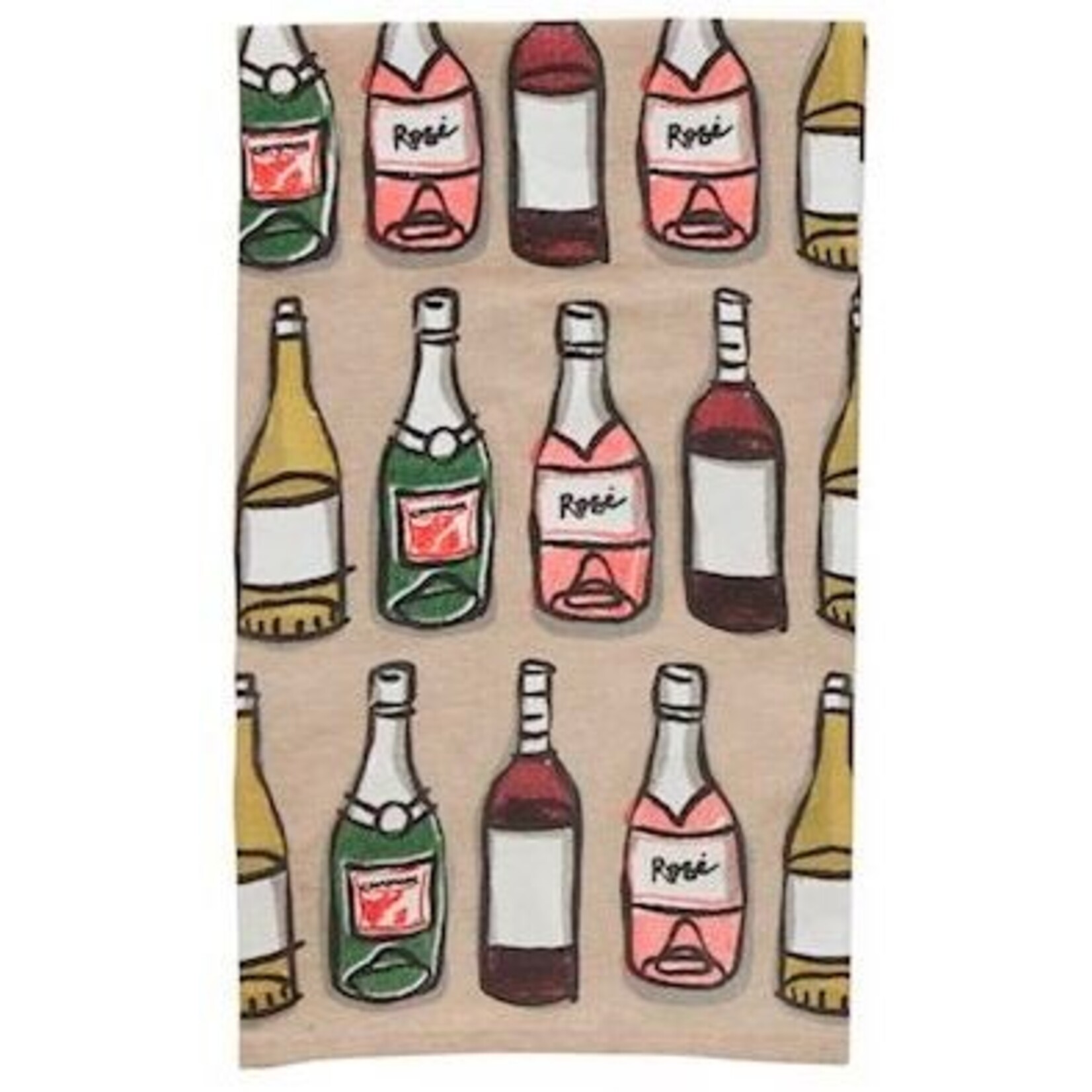 mud pie bar bottles tea towel