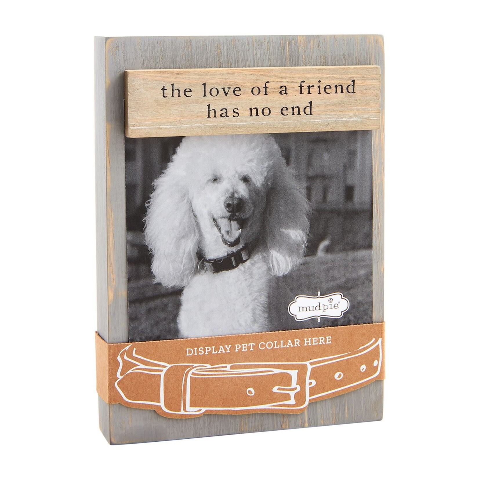 mud pie gray dog collar remembrance picture frame