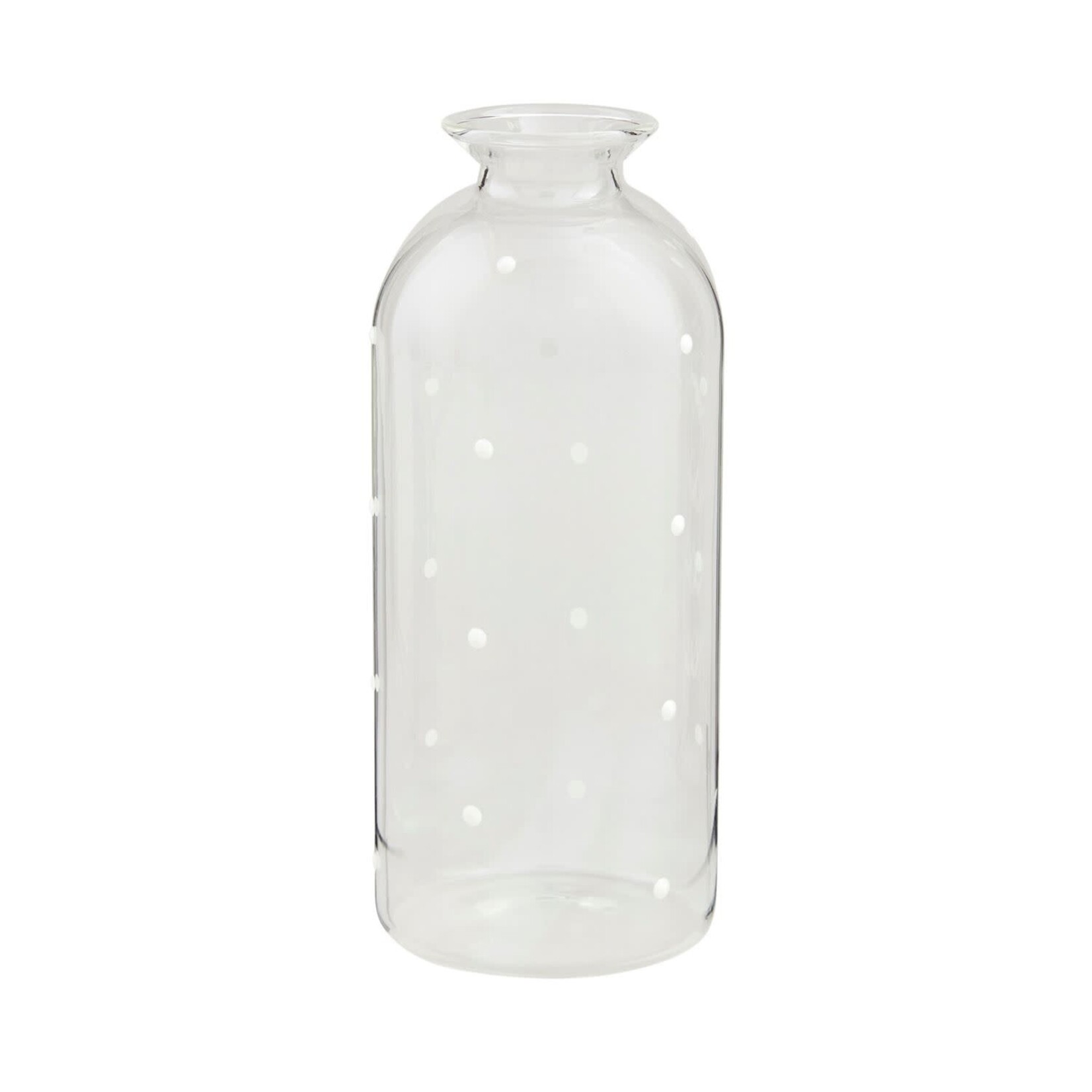 mud pie dot glass bud vase