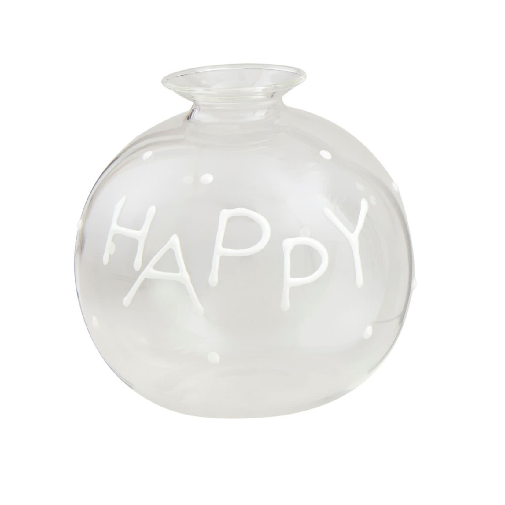 mud pie happy glass bud vase
