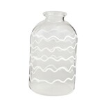 mud pie plaid glass bud vase