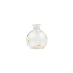 mud pie daisy inlay glass vase