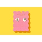 taylor elliott designs daisy flower stud earring