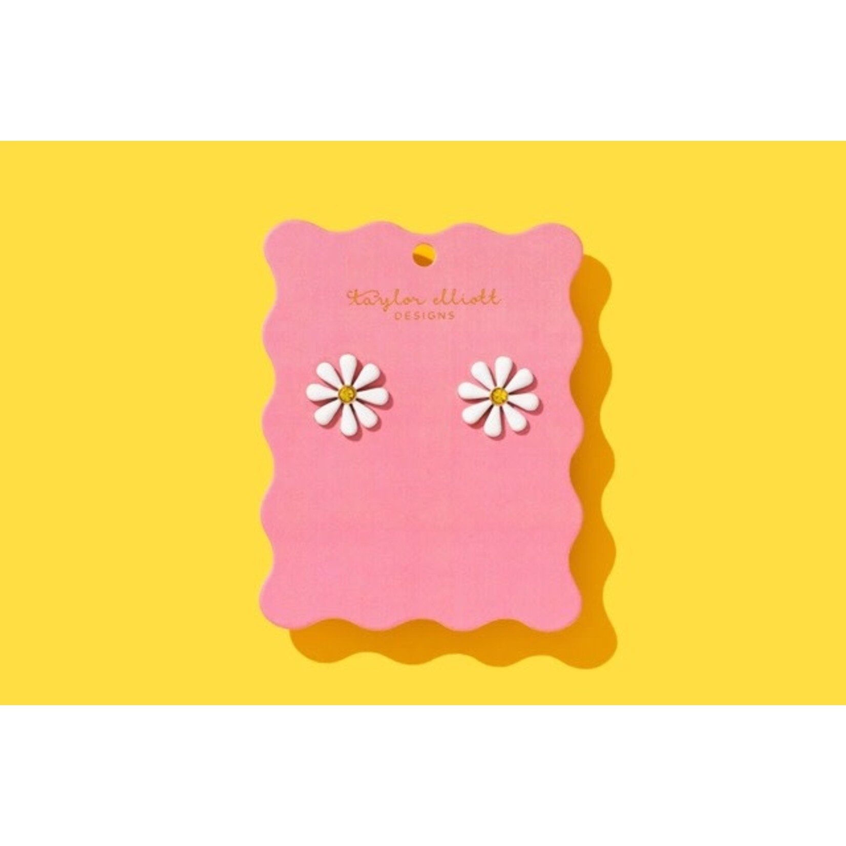taylor elliott designs daisy flower stud earring