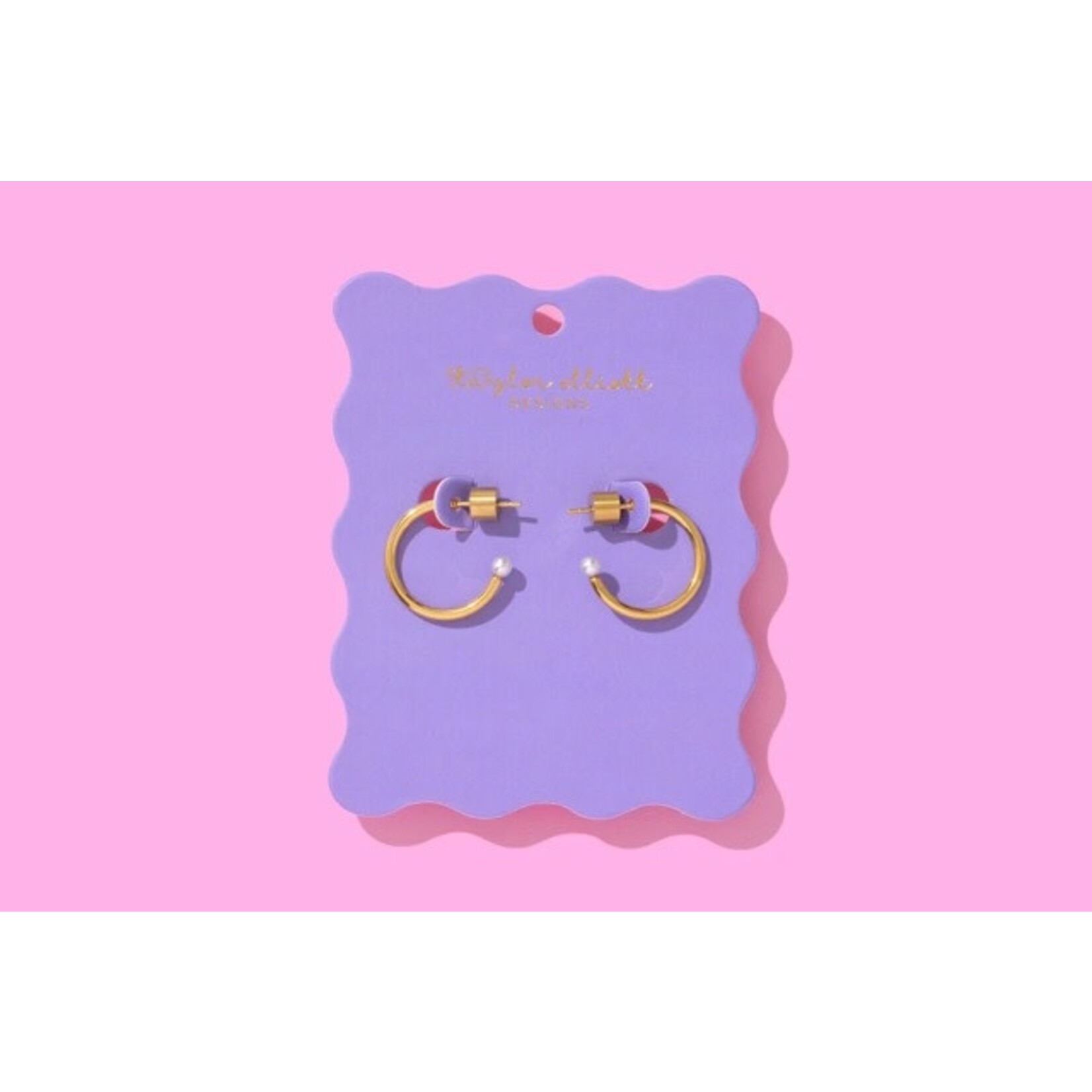 taylor elliott designs alexis gold hoop earring